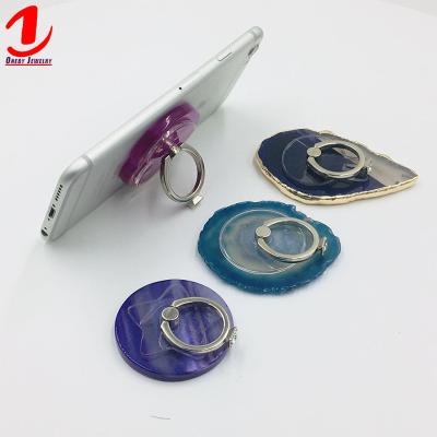 China Adjustable Back Ring Holder Grip Stand Ring Holder Phone Cover Case Metal Diamond Smart Ring Mobile Finger Gemstone Quartz for sale