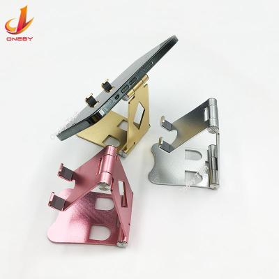 China Universal Adjustable Foldable Metal Holder Stand Aluminum Table Desk OK Table Mobile Phone Aluminum Holder for sale