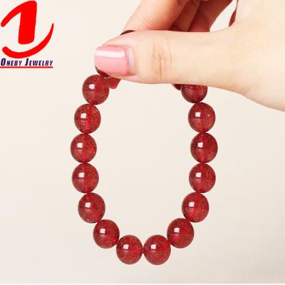 China Hot Hope Quartz Horoscope CLASSIC 10mm Vendor Yoga Stack Strawberry Expandable Bracelet for sale