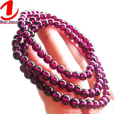 China 6mm 3 CLASSICS Modern World Mood Mom Multiloop Garnet Bracelet For Women Jewelry and Necklace for sale