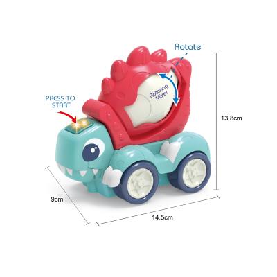 China Electric Inertia Trolley Mixer New Engineering Vehicle Toy Sound Light Children's Early Education Toy for sale