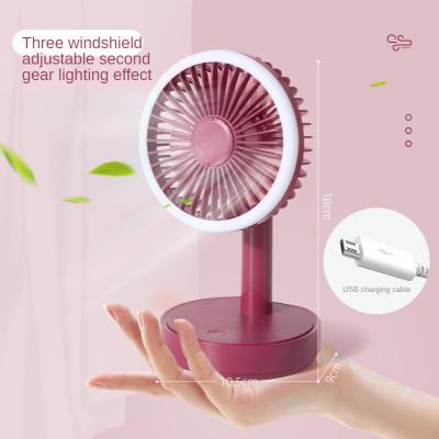 China Small night light small night lamp pendulum fan can add fragrance, convenient home office, fan charging USB fan. for sale