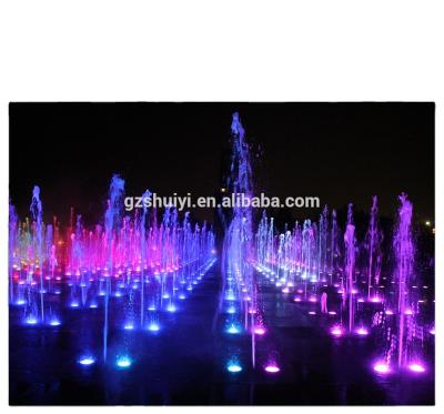 China Whoesale Modern Free Design Factory Outdoor Dry Water Fountain With Color Changing Led Lights for sale