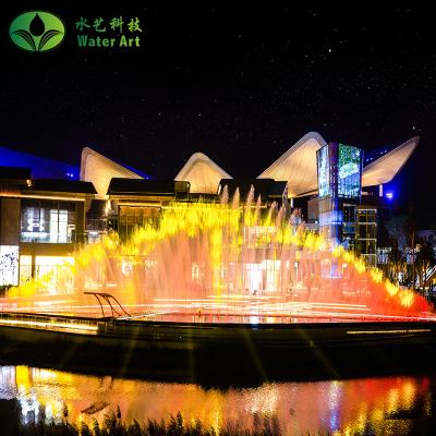 China Support Design Customization Sanya Duty-Free City Outdoor Garden Modern Dance Lights Musical Water Fountain for sale