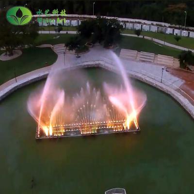 China Custom design professional customization multimedia control musical lake dancing floating fountain decoration for sale