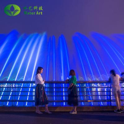 China Custom Design Free Design Decorative Bridge Digital Water Curtain For Lake, Pool, River, Sea for sale