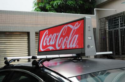 China Digital Outdoor SMD 3 In 1 P5 Taxi LED Display , Taxi / Car Roof Top Advertising for sale