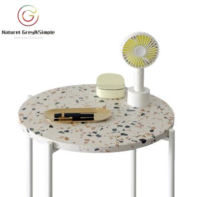 China Waterstone Convertible Design Terrazzo Tea Table Top Living Terrazzo Table Top for sale