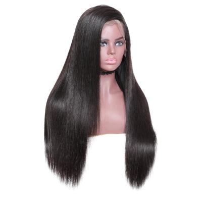 China Hot Sale Silky Straight 150 Density Brazilian Virgin Straight Wave Lace Front Human Hair Wigs for sale