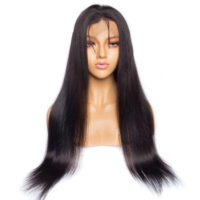 China Big Discount 150% Brazilian Density Silky Straight Lace Frontal Wig 13*4 Straight Wave 100% Raw Virgin Hair for sale