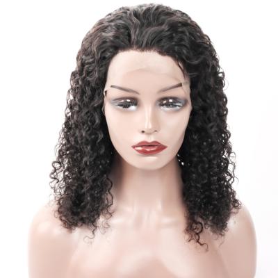 China FIM Hd Transparent Thin Thin Swiss Curly Loop Lace Headband Pre Plucked Brazilian Curly Curly Lace Frontal Human Hair Wig for sale