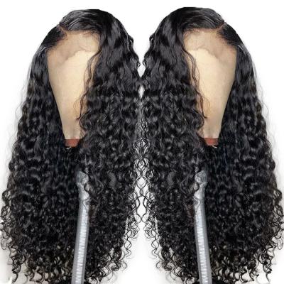 China Hot Beauty Deep Wave 13x4 Lace Frontal Wholesale Cheap Wig Deep Curly Raw Virgin Cuticle Aligned Human Hair Wigs Lace Front Brazilian for sale