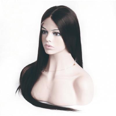 China Hot Selling Virgin Hair Full Lace Wigs 150% 180% Density Brazilian Silky Straight Wave Full Lace Wigs With Swiss Lace for sale