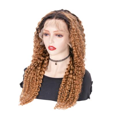 China 100% Long Dark Brown Water Wave Hair Hd Lace Front Wig Women Wigs With Bangs Water Wave Wigs For Black Women African American Hair for sale