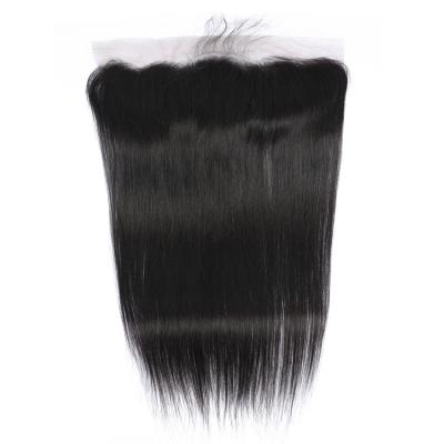 China Curly Best Quality 10A Virgin Brazilian Hair Curly Wave Straight 100% Unprocessed Lace Frontal Closure for sale