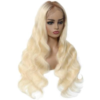 China 2021 Body Wave New Product Promotion Golden Wave Simulation One Piece Breathable Lace Wig for sale