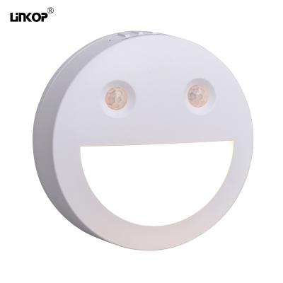 China Smiling Face Intelligent Induction LED Night Light Magnetic Suction Wireless for sale