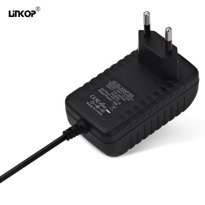 China Eu 12V 1A Wall LED Power Adapter AC DC 5525 Male Line for Home Appliance for sale