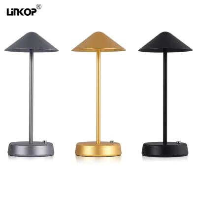 China Three Tone Light LED Desktop Lamp With Usb Rechargeable Lithium Ion Battery for sale