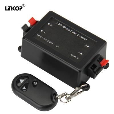 China 5-24v Monochrome Led Controller With 3 Keys Wireless Remote Control for sale