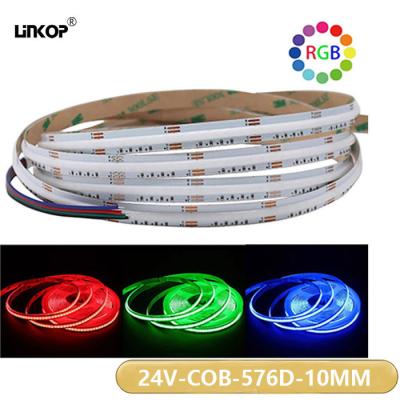 China 12w/M Cob Light Strip With 24v Led Color Adjustable Soft Light Strip for sale