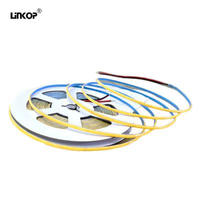 China Single Color Ultra Narrow Cob Led Strip 12v 384leds/M 3mm for Diy Projects for sale