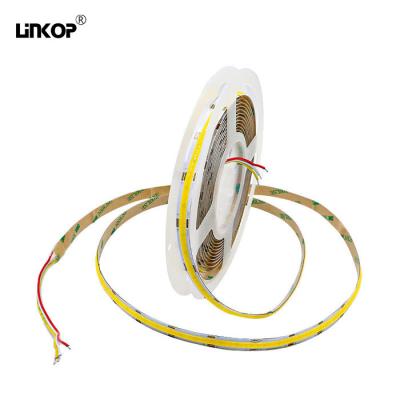 China Dual Color Temperature Cob LED Light Strip Length 5M 24v W+Ww 608 Leds/M for sale