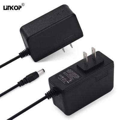 China Black Led Power Adapter Ac Dc Us Eu Uk Au Plug Wall Mount 12v 1a for sale