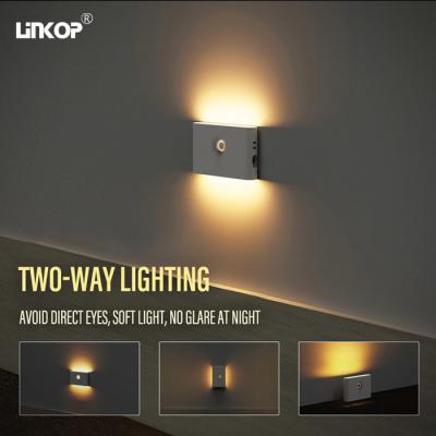 China Pir Motion Sensor Night Light For Indoor Led Tri Color Dimming Sensing Light for sale