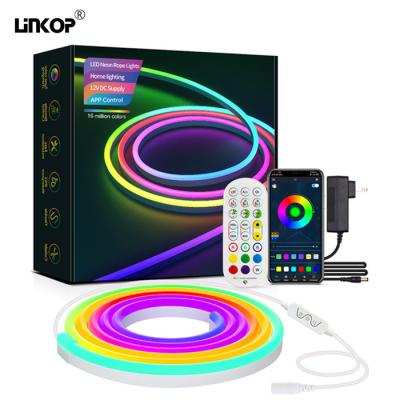 China 12w/M Flexible Diy Led Neon Light Tube Rgb With Controller Power Adapter for sale