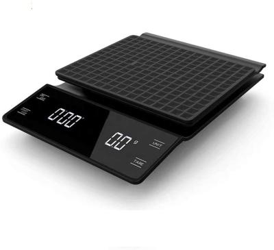 China WITH LID Coffee Tools Digital Coffee Scales with Timer Digital Display 3kg for sale