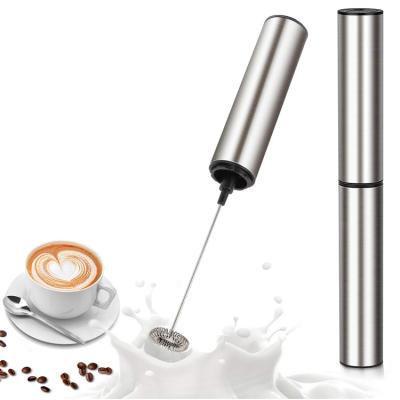 China Handheld Rechargeable Electronic Milk Frother USB Stocked Milk Frother Making For Milking Foam for sale