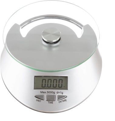 China With Scale Tray 5KG Kitchen Digital Stainless Steel Smart Household Multifunctional Food Scale for sale