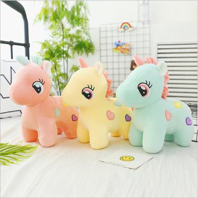 China Lovely Massage Unicorn Doll Plush Toys Animals Pony Rests Unicorn Lovers Cushion for sale