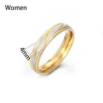 China 2021 Factory Wholesale Platinum Rings Romantic New Design Matching Couples Ring Wedding for sale