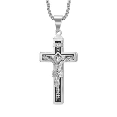 China Fashion CLASSIC Custom Logo Pendant Gold Filled Christianity Cross Pendant Cross Jesus Pendant Jewelry for sale