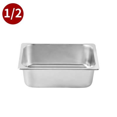 China hotel & Restaurant GN Pan 1/2 Pan Factory Standard Size Stainless Steel Gastronorm Food Container For Hotel and restaurant for sale