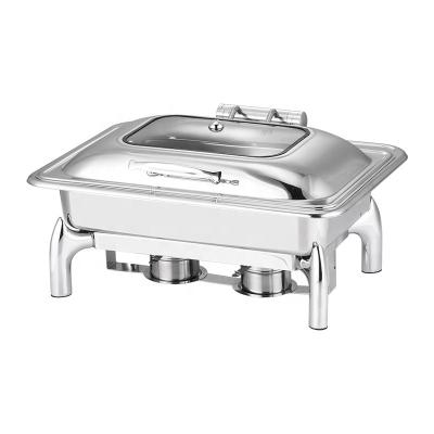 China hotel & Custom Restaurant Serving Chafing Dish Factroy Chafing Dish Food Warmers Stainless Steel Buffet for sale