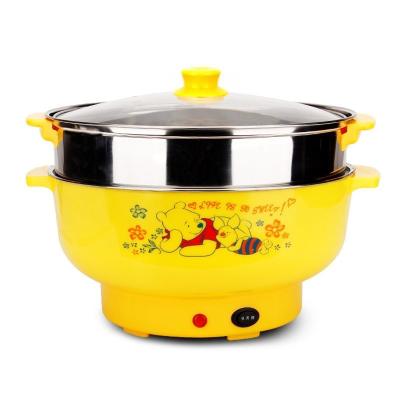 China Multiple Pot Stainless Steel Electric Cooking Steamer Pan Convenient Electric Frying To Carry The Pot for sale