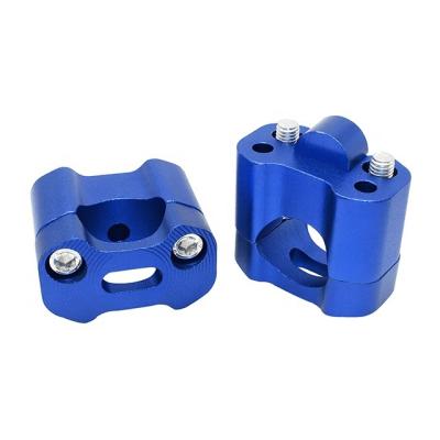 China Fixed Wholesale Adjustable 22 to 28mm Motorcycle Bicycle Handlebar Riser Clamp Universal For Honda Suzuki Yamaha Kawasaki for sale