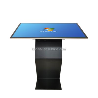 China Industrial Customization 32 Inch Indoor Interactive Floor Stand Touch Screen LCD Advertising Player Display for sale