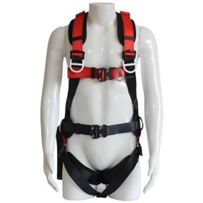 China Puncture Resistant Electrician Construction Fall Protection with Lanyard Full Body Safety Belt Harness for sale