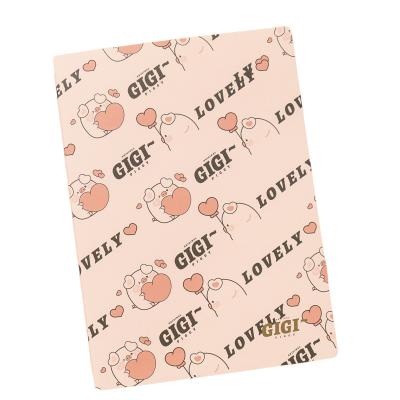 Cina Maihe Gigi Pig Cute Design Promotion Yarn Notebook Printed Sewing College Ordered Lovers B5 Custom Softcover Notebooks For Statione in vendita