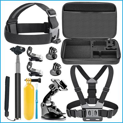 China Wholesale Price High Quality Action Camera Accessories Bundle with Shockproof Carrying Case for gopro camera for sale