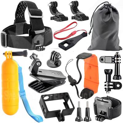 China Easy to Carry Camera Accessory Bundle for Gopros Accessories 5678 17-in-1 Combination Set with Selfie Stick for sale