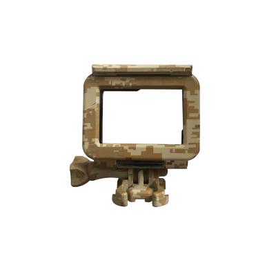 China Quick Delivery Skeleton Housing Case Skeleton Color Camouflage Delivery Time Open Side Frame For GoPro Hero 7/6/5 Outdoor Hunting for sale