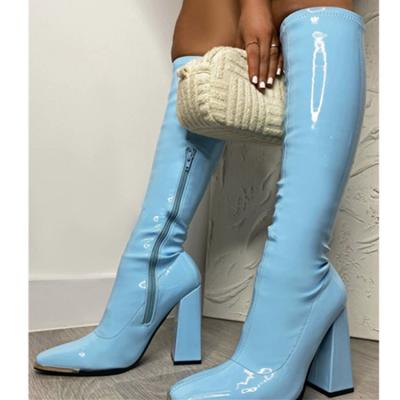 China Women's Platform Boots Lightweight Chunky Knee High Punk Boots For Women Over The Knee Heels Ladies Boots for sale