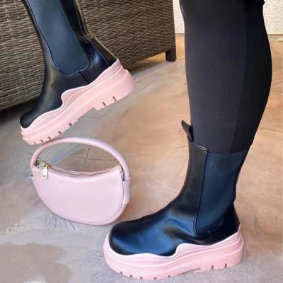 China Winter Women's Ankle Boots Other Winter New Style Knee High Platform Women's Chelsea Boots High Heel Boots for sale