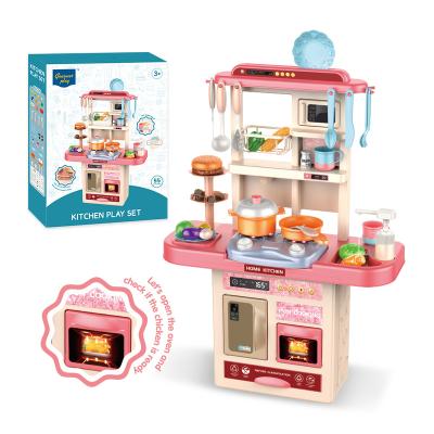 China 56 Pcs Kitchen Toy Sets Children Kids Baby Doll Girl Mini Big Kitchen Set Toy Pretend Play Kitchen Toys Real Cooking Set Kitchen Set For Kids Girl Child for sale