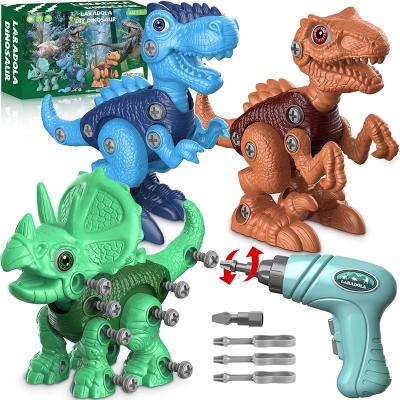 China Wholesale World Electric Jurassic Rod Stress Reliever Child Toy Dinosaur Educational Robot Assembly Building Block DIY Toy Set 2022 DIY For Child for sale